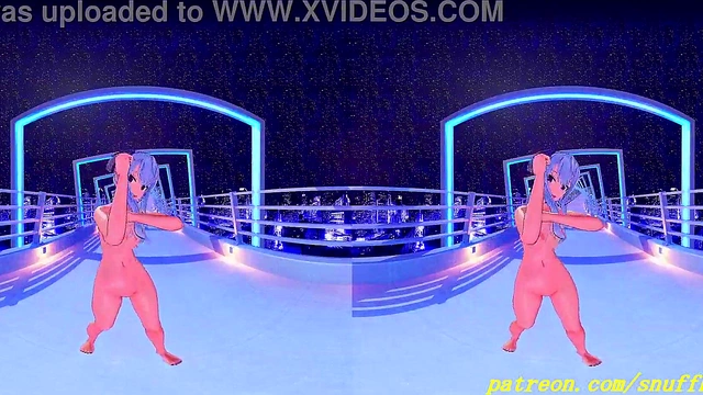 Suisei Dances Naked in VR180 MMD – Hot Hololive 3D Hentai Fantasy