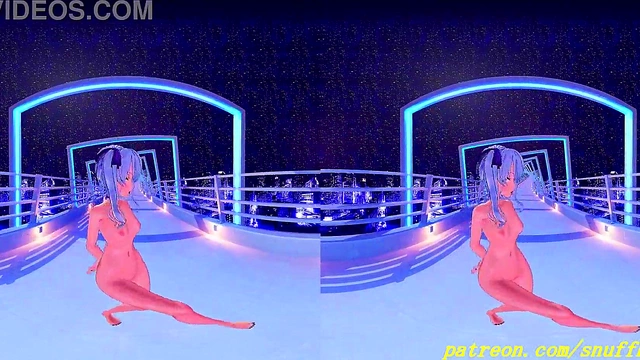 Suisei Dances Naked in VR180 MMD – Hot Hololive 3D Hentai Fantasy