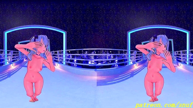 Suisei Dances Naked in VR180 MMD – Hot Hololive 3D Hentai Fantasy