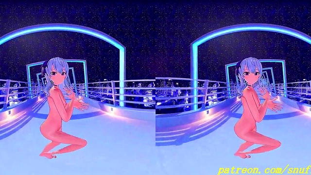 Suisei Dances Naked in VR180 MMD – Hot Hololive 3D Hentai Fantasy