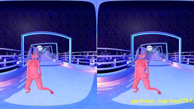 Suisei Dances Naked in VR180 MMD – Hot Hololive 3D Hentai Fantasy