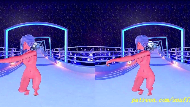 Suisei Dances Naked in VR180 MMD – Hot Hololive 3D Hentai Fantasy