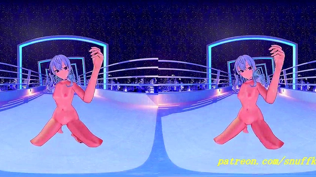 Suisei Dances Naked in VR180 MMD – Hot Hololive 3D Hentai Fantasy
