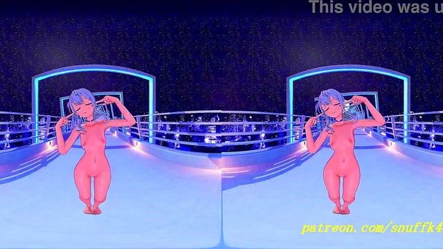 Suisei Dances Naked in VR180 MMD – Hot Hololive 3D Hentai Fantasy