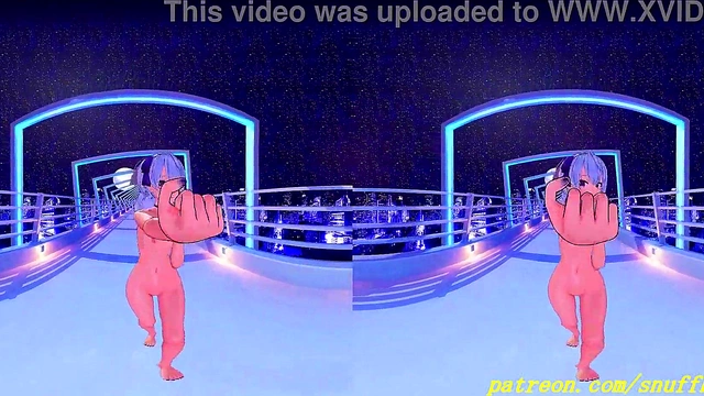 Suisei Dances Naked in VR180 MMD – Hot Hololive 3D Hentai Fantasy