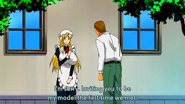 Maid Servant Pleasures Mysterious Strangers in Steamy Hentai Encounter