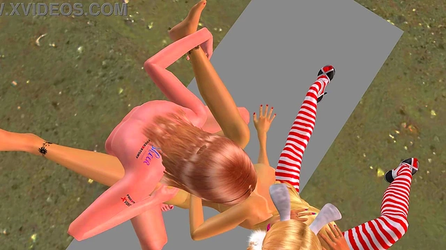 Futanari Heat – Busty Twins Pleasure Trans Lover in Wild 3D Hentai Trio