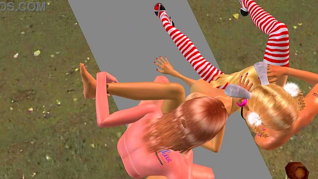 Futanari Heat – Busty Twins Pleasure Trans Lover in Wild 3D Hentai Trio