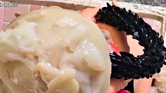 Kenji Dominates Slimy Hentai Beast with Giant Spike Dildo & Creampies