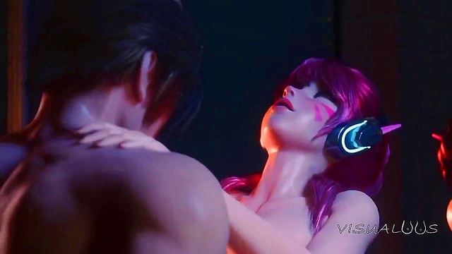 D.Va’s Steamy Romance Unfolds in Bathhouse Encounter