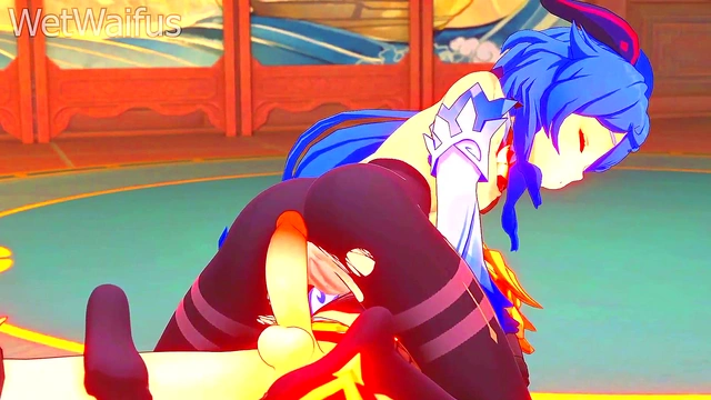 Ganyu & Aether’s Steamy Encounter – Hot Hentai Action from Genshin Worlds Collide