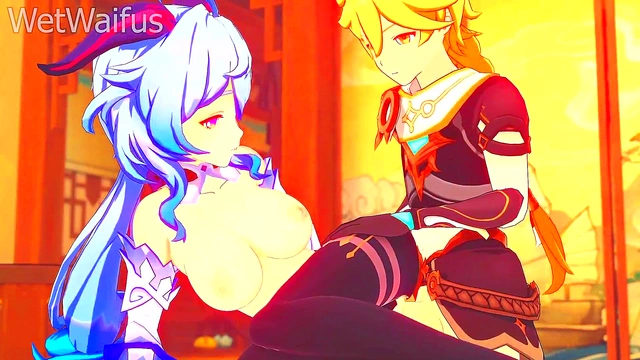 Ganyu & Aether’s Steamy Encounter – Hot Hentai Action from Genshin Worlds Collide
