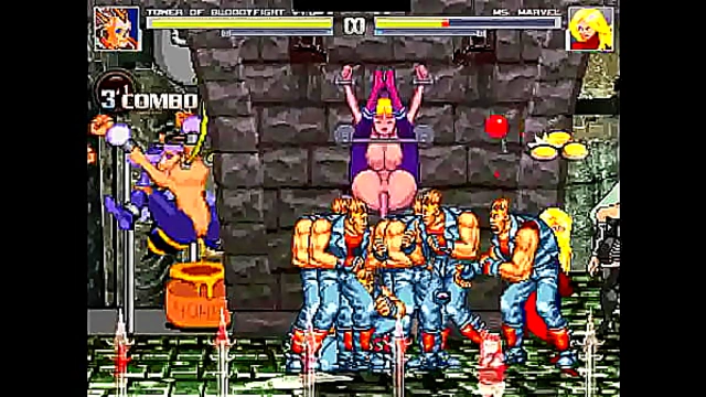 Ms. Marvel Overwhelmed by Wild Hentai Mugen Group Encounter