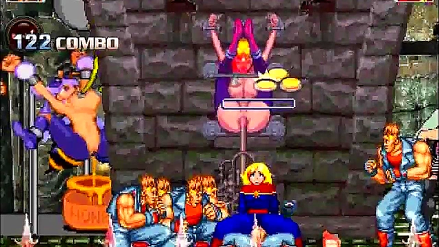 Ms. Marvel Overwhelmed by Wild Hentai Mugen Group Encounter