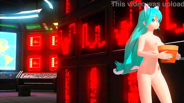 Miku’s Sensual Hello Planet Performance in Sheer Catsuit – HD Hentai Mod