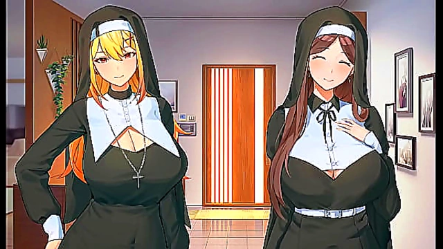 Cute Summer Day Turns Steamy as Three Nuns Tempt Fate in Hentai Fantasy