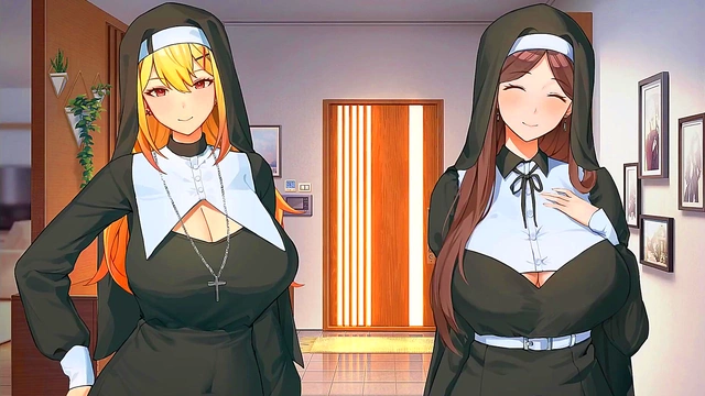 Cute Summer Day Turns Steamy as Three Nuns Tempt Fate in Hentai Fantasy