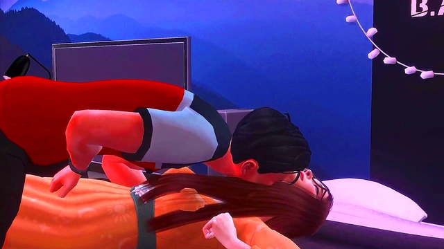 My Busty Neighbor Seduces Me – Steamy 3D Hentai Encounter Part 2