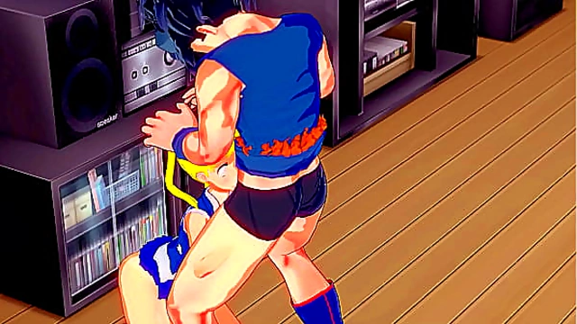Sailor Moon Seduces Goku with Steaming Blowjob Fantasy Action