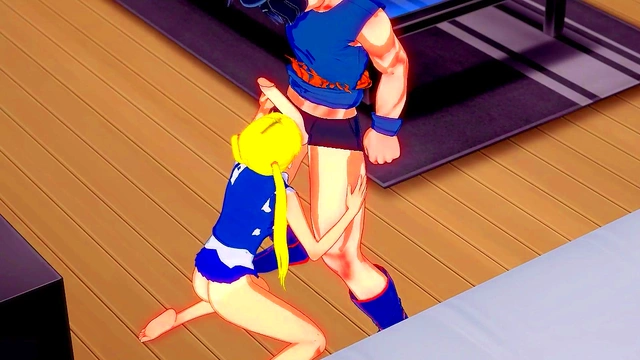 Sailor Moon Seduces Goku with Steaming Blowjob Fantasy Action