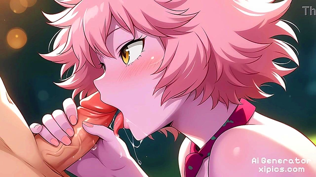 Mina Ashido’s Steamy Solo Fantasy – Hot Pink Temptation in Class 1-A