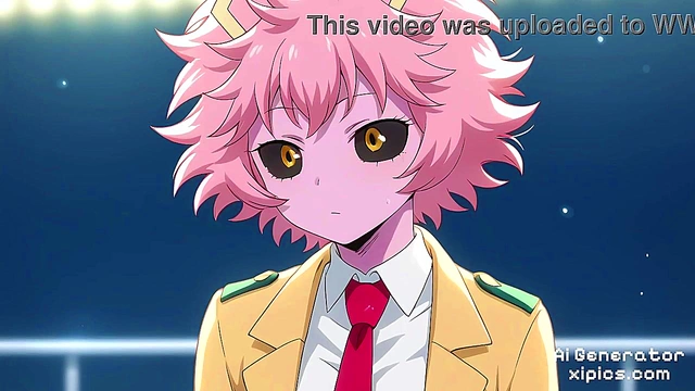 Mina Ashido’s Steamy Solo Fantasy – Hot Pink Temptation in Class 1-A
