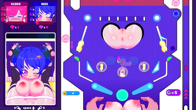 Elf Babe Takes Wild Ride in Hentai Arcade Pinball Adventure