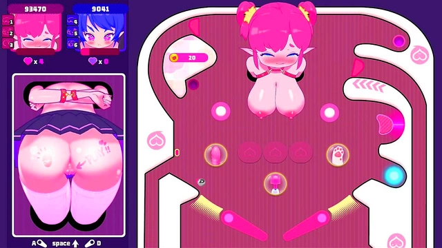 Elf Babe Takes Wild Ride in Hentai Arcade Pinball Adventure