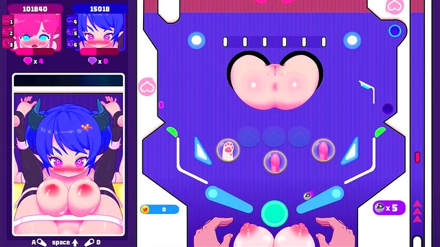 Elf Babe Takes Wild Ride in Hentai Arcade Pinball Adventure