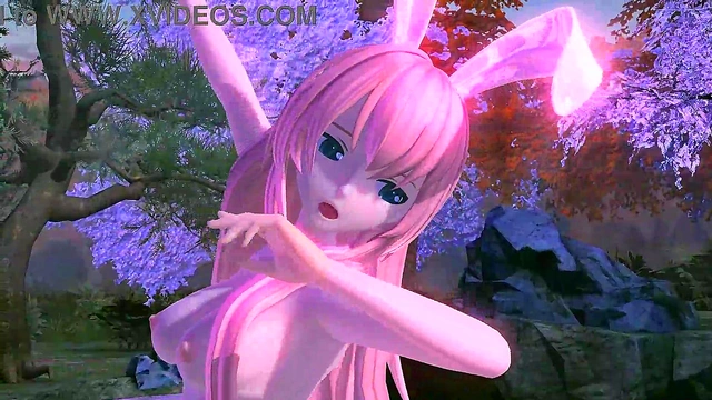 Luka Megurine Bares All in Steamy Project Diva Red Leaf Fantasy