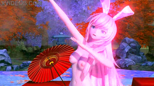 Luka Megurine Bares All in Steamy Project Diva Red Leaf Fantasy