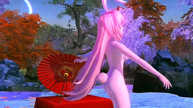 Luka Megurine Bares All in Steamy Project Diva Red Leaf Fantasy