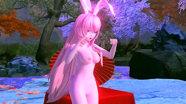 Luka Megurine Bares All in Steamy Project Diva Red Leaf Fantasy