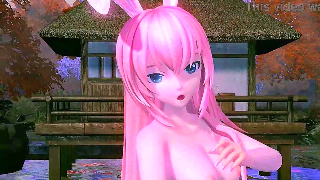 Luka Megurine Bares All in Steamy Project Diva Red Leaf Fantasy