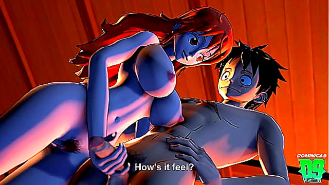 Nami Guides Luffy Through Steamy First Time Lesson – One Piece Hentai