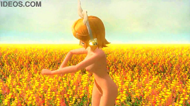 Rin Kagamine’s Sensual Performance in Miku Fan Game Fantasy