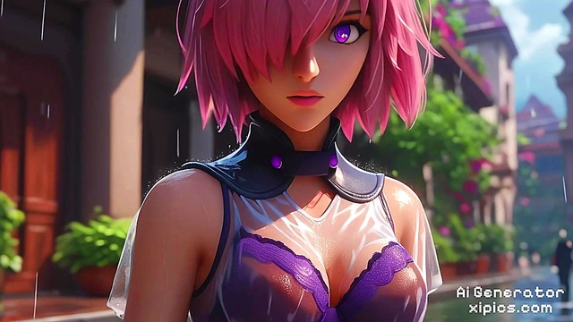 Mash Kyrielight’s Sensual Awakening in Fate GO – Steamy AI Art Collection