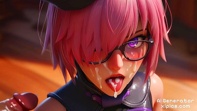 Mash Kyrielight’s Sensual Awakening in Fate GO – Steamy AI Art Collection