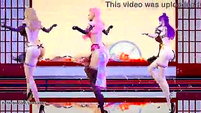 GokurakuJodo’s Seductive MMD Strip Tease – League of Legends Hentai cosplay uncensored