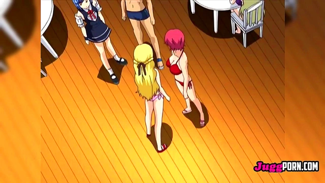 Blonde Tempts Resort Worker into Steamy Beach Night Encounter – Uncensored Hentai