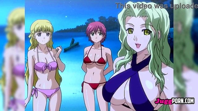 Blonde Tempts Resort Worker into Steamy Beach Night Encounter – Uncensored Hentai
