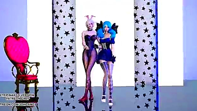 Gwen Dominates Hyuna in Steamy League of Legends MMD Fantasy