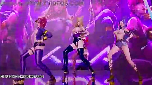 K/DA Girls 18+' Seductive Strip Tease – Ahri, Akali & Evelynn Heat Up 'How You Like That'