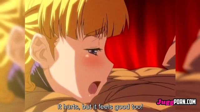 Blonde Bombshell Takes Dominant Cock Despite Burning Pussy – Raw Hentai Action