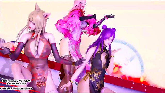 Tougen Renka’s Seductive MMD Dance – Ahri, Kai’Sa & Seraphine Heat Up LOL