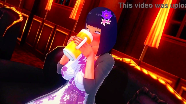 Naruto Shares Steamy Moment with Hinata in Forbidden Leaf Village Encounter