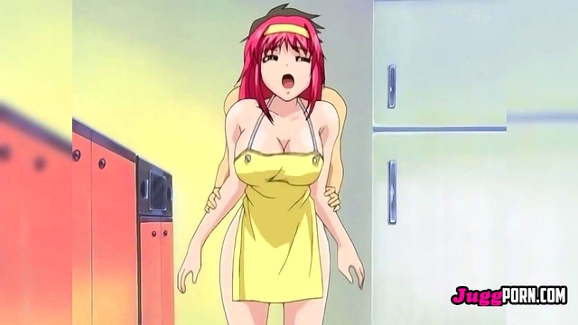 Pink-Haired Bombshell Takes Teacher's Cock Hard in Steamy Kitchen Fuck - UNCENSORED