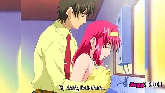 Pink-Haired Bombshell Takes Teacher's Cock Hard in Steamy Kitchen Fuck - UNCENSORED