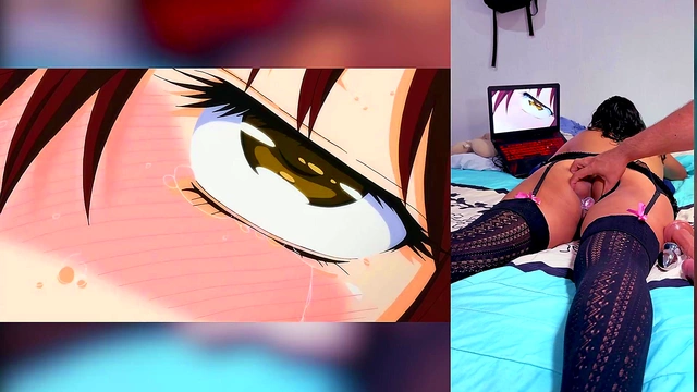 Stepbrother in Lingerie Floods My Throat With Cum – Wild Hentai Reaction