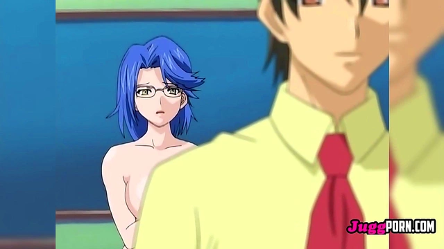 Blue-Haired Student Seduced by Teacher’s Forbidden Touch – Uncensored Hentai